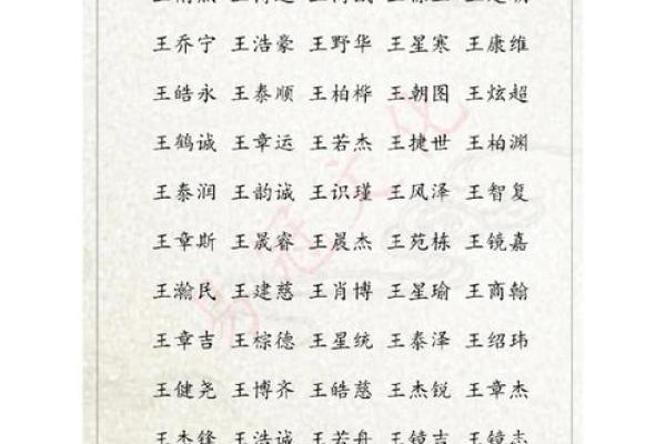 王姓宝宝起名宝典：让你的宝宝名字与众不同