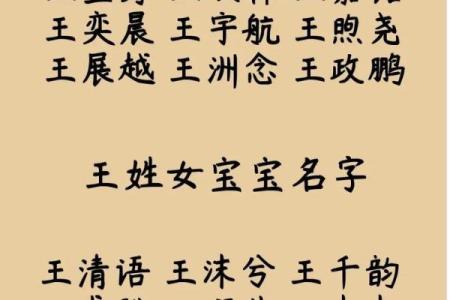 王姓宝宝起名宝典：让你的宝宝名字与众不同
