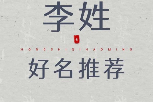 姓李男孩名字推荐，传承文化又有新意