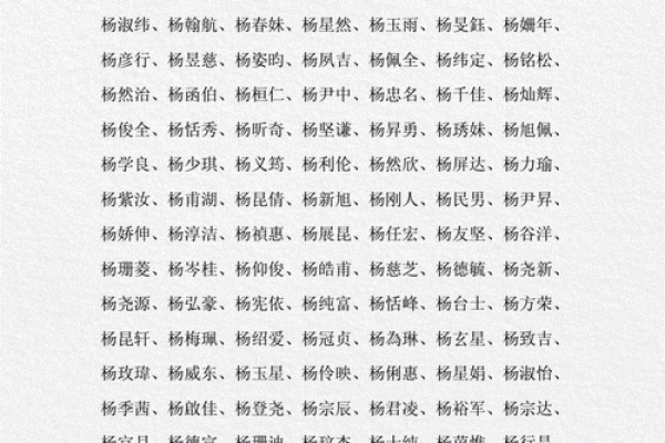 姓杨宝宝起名技巧与推荐，助力为孩子选个好名字