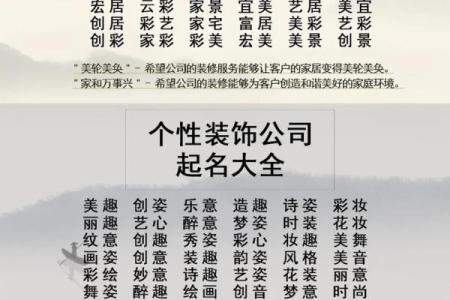 公司起名大全免费参考 轻松打造独特品牌名称