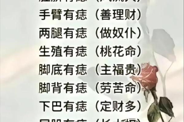 如何解读女性身体痣相的不同含义