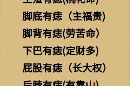 从面痣看你的命运走势