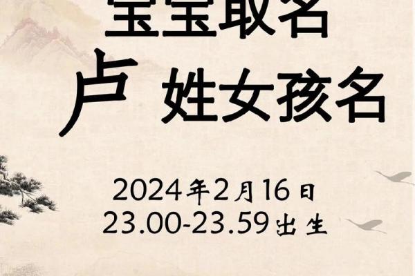 专为卢姓男孩量身定制的名字，让孩子更有风采