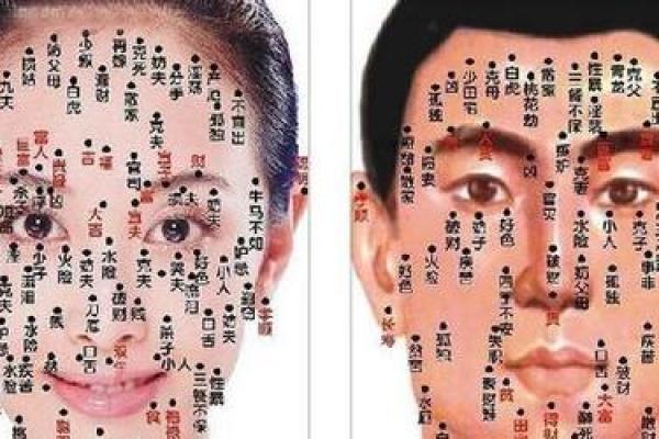 男性面部痣相全解密：高清图解揭秘神秘面相