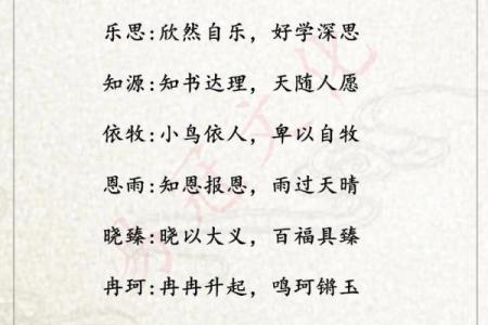给孩子取个四字名字，寓意非凡