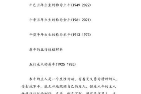 属牛的五行是什么命？揭秘牛年运势大揭秘