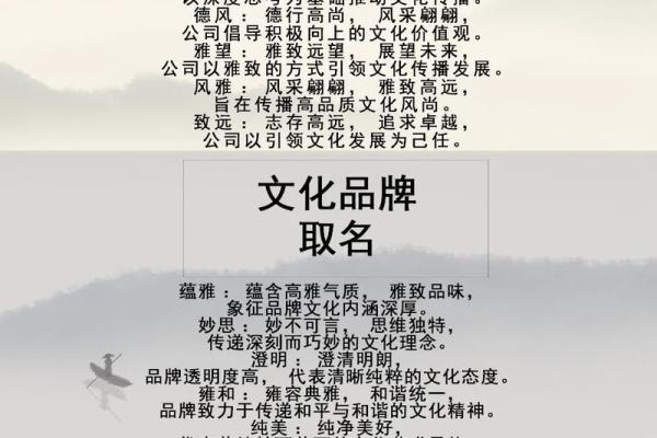 公司取名如唐诗般雅致