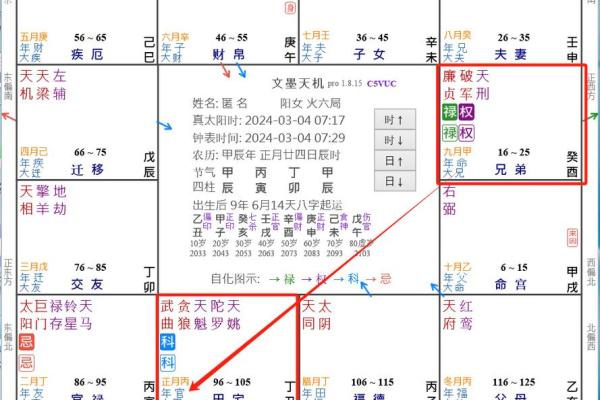 在线紫薇流年星盘排盘：精准分析未来一年的命运走势