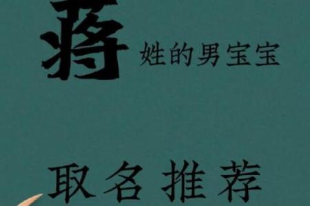 蒋姓男孩名字推荐，彰显独特气质