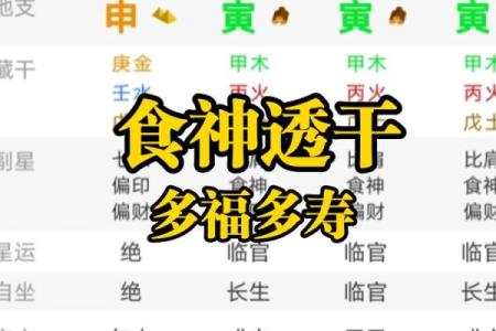 如何通过天干中的食神破解命运密码