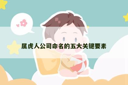 属虎人公司命名的五大关键要素