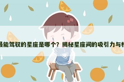 狮子座最能驾驭的星座是哪个？揭秘星座间的吸引力与相处之道