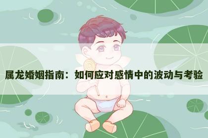 属龙婚姻指南：如何应对感情中的波动与考验