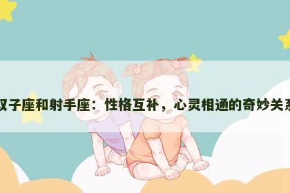 双子座和射手座：性格互补，心灵相通的奇妙关系