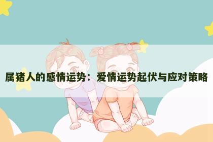 属猪人的感情运势：爱情运势起伏与应对策略
