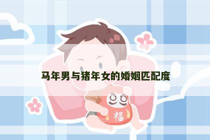 马年男与猪年女的婚姻匹配度