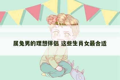 属兔男的理想伴侣 这些生肖女最合适
