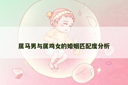 属马男与属鸡女的婚姻匹配度分析