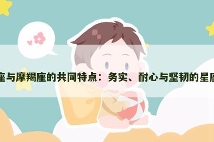 金牛座与摩羯座的共同特点：务实、耐心与坚韧的星座配对