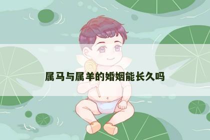 属马与属羊的婚姻能长久吗