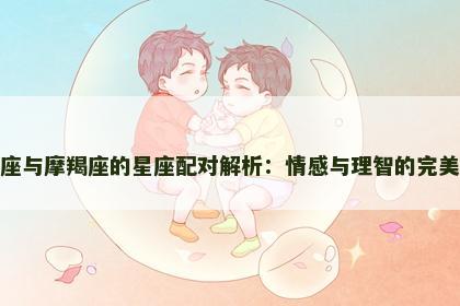 双鱼座与摩羯座的星座配对解析：情感与理智的完美平衡