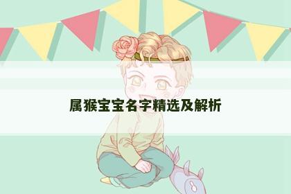属猴宝宝名字精选及解析