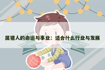 属猪人的命运与事业：适合什么行业与发展