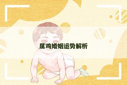 属鸡婚姻运势解析