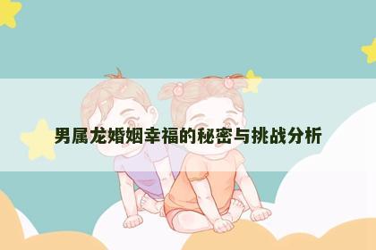 男属龙婚姻幸福的秘密与挑战分析