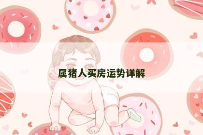属猪人买房运势详解