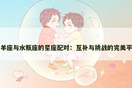 山羊座与水瓶座的星座配对：互补与挑战的完美平衡