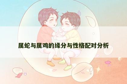 属蛇与属鸡的缘分与性格配对分析
