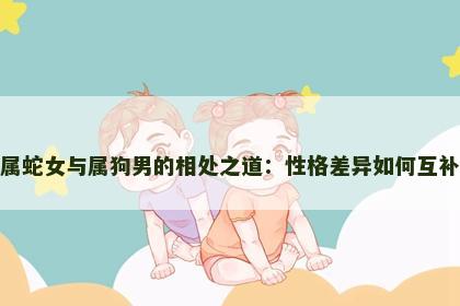 属蛇女与属狗男的相处之道：性格差异如何互补