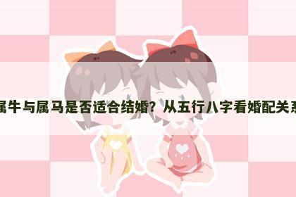 属牛与属马是否适合结婚？从五行八字看婚配关系