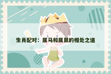 生肖配对：属马和属鼠的相处之道