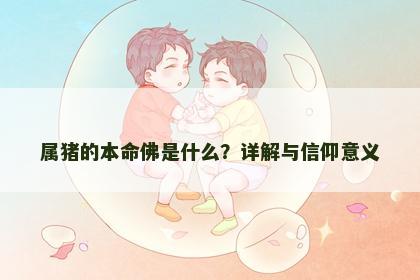 属猪的本命佛是什么？详解与信仰意义