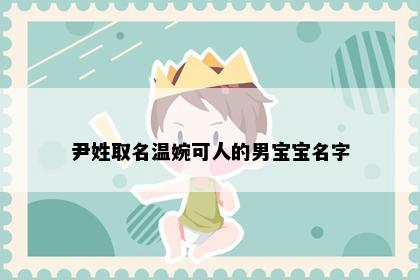 尹姓取名温婉可人的男宝宝名字